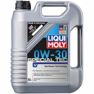 LM 5л Special Tec V 0W-30 НС-синтетичне моторне масло (рекомендується для Volvo) API CF/SL, ACEA A5/B5, ILSAC GF-3, Volvo VCC 95200377 LIQUI MOLY 2853 (фото 1)