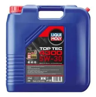 Моторное масло- Top Tec 4300 5 Вт-30 синтетическое 20 л LIQUI MOLY 3742