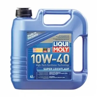 LM 4л SUPER LEICHTLAUF MOTOROIL 10W-40 масло мотор.півс. LIQUI MOLY 1916 (фото 1)