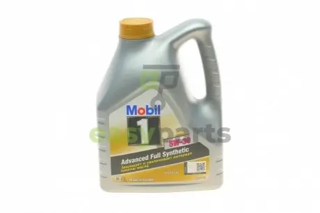 Олива двигуна 4L 1 FS 5W30 (ACEA A3/B3 A3/B4 VW 502.00/505.00) MOBIL 153750