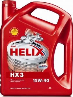4л Helix HX3 15W-40 масло мінер. (SL/CF) SHELL 550039926 (фото 1)
