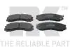 Гальмівні колодки дискові перед. Mitsubishi Challenger/L400/Lancer Evolution/Montero Sport/Outlander/Pajero NK 223018 (фото 1)