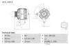 Генератор 14V 150A Opel Movano/Vivaro/Renault Laguna II/Megane II/MasterII/Trafic II 1.9 - 2.5 D 06- BOSCH 0 986 046 260 (фото 1)