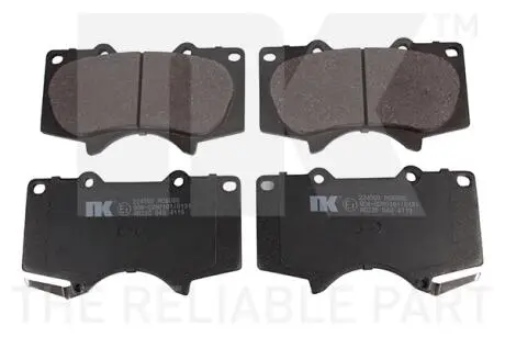 Гальмівнi колодки дискові перед. Lexus GX/Mitsubishi Pajero IV/Toyota Land Cruiser 3.0-4.7 01- NK 224569