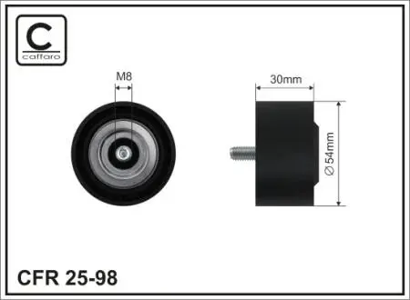 54,5x17x30 Ролик паска приводного DB 211/220/Sprinter CDI 99- CAFFARO 25-98