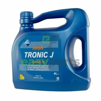Олива двигуна 4L HighTronic J SAE 5W-30 (PSA B71 2290/Fiat 9.55535-S1) ARAL 1555F7