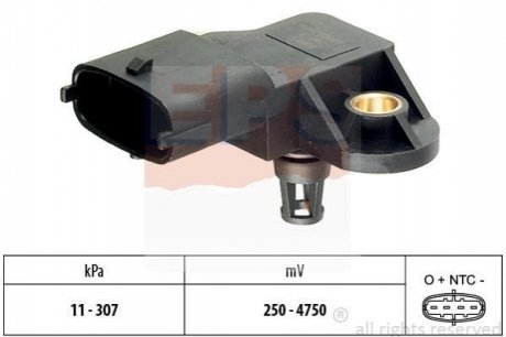 Датчик вакуума Fiat Doblo 1.9JTD 03-/Opel Vectra C 1.3 1.9 CDTi 04- EPS 1.993.082 (фото 1)