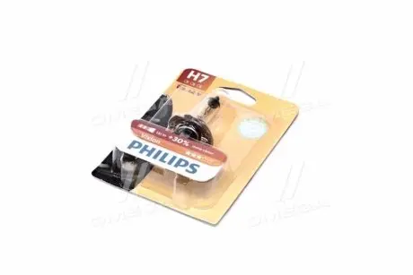 Автолампа H7 12V 55/60W PX26d Vision +30% (1 шт. в блістері)) PHILIPS 12972 PR B1