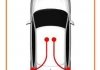 Трос ручного гальма Л/П (диск) Seat Ibiza, VW Polo, 1,2-1,9, 08- COFLE 10.7141 (фото 2)