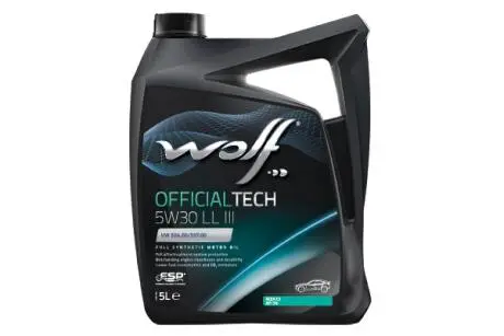 Моторне масло Officialtech ll III 5W - 30 синтетичне 5 л Wolf 8307614 (фото 1)