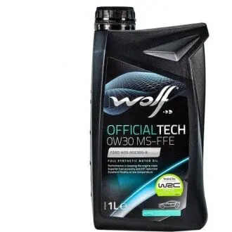 Моторное масло Officialtech MS-FFE 0W-30 синтетическое 1 л Wolf 8333712