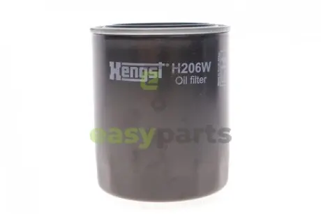 Фільтр масляний Ford Ranger/Mazda B-Serie/Toyota Avensis/Hiace/Hilux/Land Cruiser 2.0D-4.2D 81-07 HENGST FILTER H206W