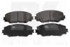 Гальмiвнi колодки дискові перед. Toyota Auris 1.4D-4D 03/07- 224595
