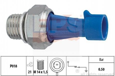 Датчик тиску масла Citroen Jumper Peugeot Boxer 3.0D/HDi 04 EPS 1.800.143 (фото 1)