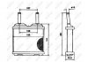Радіатор пічки Opel Corsa A 85-93 NRF 52113 (фото 2)