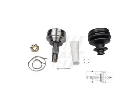 ШРКШ зовн. 25x34x145 Peugeot Partner 1.6HDi/2.0HDi 00- FAST FT25089K