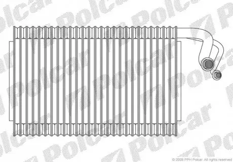 Випарник кондиціонера BMW 5 (E60, E60N)/6 (E63, E63N) -10 Polcar 2017P8-1