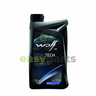Моторне масло Vitaltech 5W - 30 синтетичне 1 л Wolf 8309809