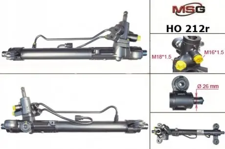Кермовий мех-м з г/п Acura Rdx, Honda Cr-V 09-11 MSG HO212R