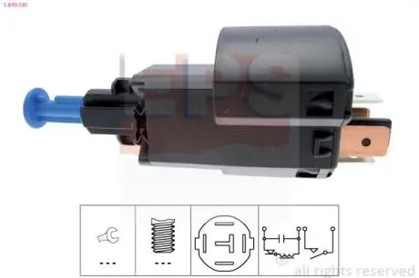 Фото датчик стоп-сигналу Opel Vectra B 1.6-2.6 95-03 EPS 1.810.181 Датчик стоп-сигналу Opel Vectra B 1.6-2.6 95-03 EPS 1.810.181