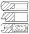 Поршневі кільця BMW X5 E70 84мм (2,5/2/2) GOETZE 08-114400-45 (фото 1)