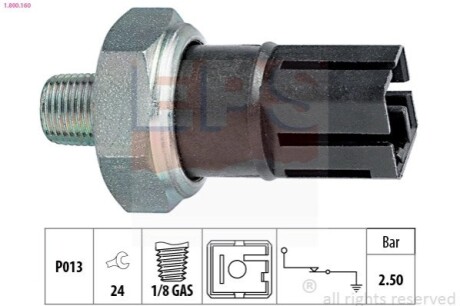 Датчики тиску масла Nissan Patrol 97- EPS 1.800.160