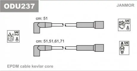Провода Oреl 1,3 без метал накіннеч. Janmor ODU237