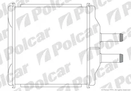 Радіатор опалювача Chevrolet Aveo Polcar 2500N8-1