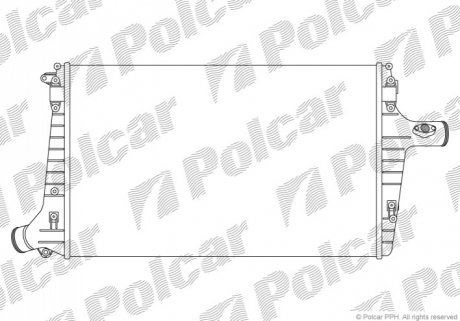 Интеркулер Audi A6 C5 2.5Tdi 97- Polcar 1327J8-1