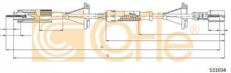 Трос спідометра COFLE S31034 (фото 1)