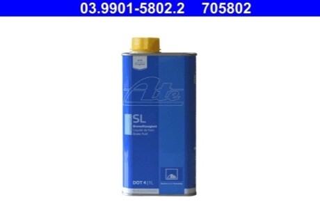 Тормозная жидкость DOT4, 1L ATE 03.9901-5802.2