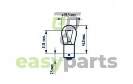 Лампа P21W 12V 21W BA 15s NARVA 17635