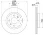 Диск гальмівний перед. Renault Clio I, Clio Ii, Kangoo, Kangoo Express, Megane I, Megane I Classic, Megane I Coach 1.2-2.0 06.8 HELLA 8DD 355 126-531 (фото 4)