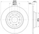 Гальмівний диск задн Audi A3, Q3, TT Seat Alhambra Skoda Kodiaq, Superb III Vw Golf VII, Passat, Sharan, Tiguan 1.0-2.0D 04.12- HELLA 8DD 355 119-481 (фото 4)