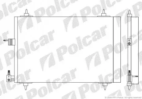 Радіатор кондиціонера Polcar 2327K8C1