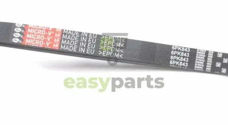 Ремінь генератора Opel Movano 2.8DTI 98-01/VW Crafter 30-35 2.0TDI 11- (ALT,WP) Gates 6PK843