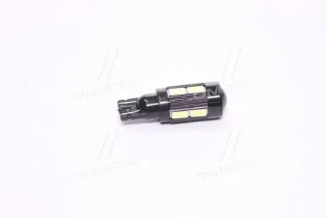 Лампа LED б / ц габарит, панель приладів, салон 12V T10 (W5W) W2.1x9.5D 10SMD CANBUS WHITE <> TEMPEST Tmp-L1180CH