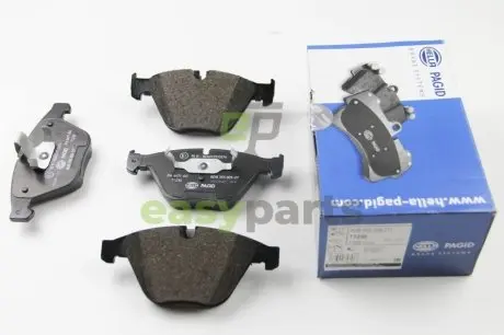 Гальмівні колодки пер. BMW 5(E60)/7(E65) 02-10 (ATE) (155,1x68,5x20,3) HELLA 8DB355009-271