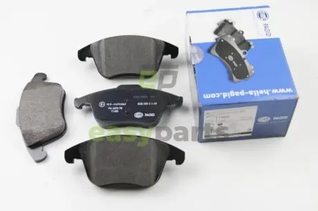 Гальмівні колодки дискові перед. Ford Galaxy 06-, Mondeo 07-, Volvo S80,V70 HELLA 8DB355012-891