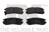 Гальмівні колодки диск.зад. Mitsubishi L400/Montero/Pajero/Shogun/Sigma/Space Gear 1.8-3.0 87-05 NK 223016 (фото 1)