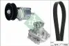 Водяной насос + комплект ручейковых ремней AUDI A6 (4B2, C5) 1.9 TDI 01/97 - 08/05 (Пр-во INA) 529 0161 31