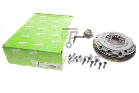 Демпфер + комплект зчеплення VW Caddy III 1.9TDI/2.0TDI 07- 62/77/81/103kw (+вижимний) Valeo 837397