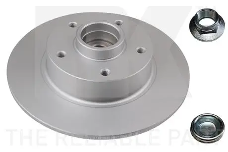 (Coated) Диск гальмівний задній (з підшипником) 260x86,2 Renault Fluence, Megane III, CC, 08- NK 313973