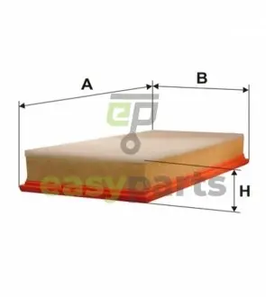 Фільтр повітряний VW Golf 1.6/1.8/1.9SDI/1.9TDI/2.0-16V 97- (з поролоном) WIX FILTERS WA6693