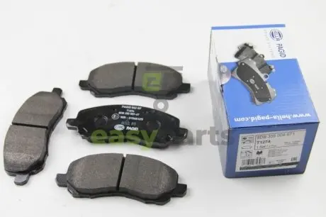 Гальмівнi колодки дисковi перед. Mitsubishi Lancer/Outlander 03- HELLA 8DB355009-671