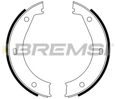 Колодки ручного гальма BMW 5(E28,E34) 81-97/6(E24) 77-89/ 7(E38) 94-01 (ATE) BREMSI GF0076