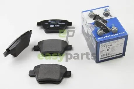 Гальмівні колодки зад. Caddy/Jetta 10-/Golf 09-13 HELLA 8DB 355 014-021