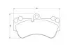 Колодки гальмівні (передні) Porsche Cayenne/VW Touareg 02-10 (Brembo) (190x99,1) BOSCH 0 986 424 740 (фото 2)