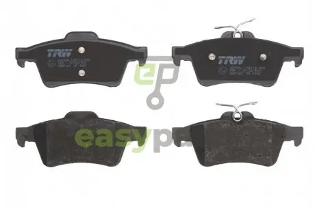 Гальмівні колодки зад. Connect/Focus II/Citroen C5 01- (ATE) TRW GDB1621