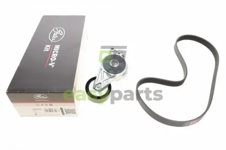 Комплект ременя генератора Audi A3/Seat Leon/Skoda Octavia/VW Caddy/Passat B6 1.6-2.0 03- Gates K046PK1043
